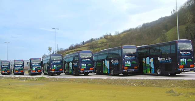 LA FLOTA. PULLMANS LLANEZA. ASTURIAS.