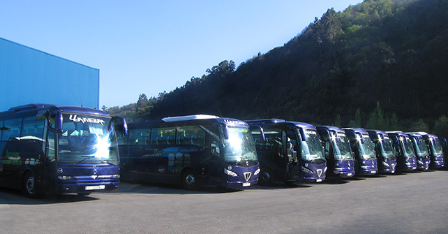 LA FLOTA. PULLMANS LLANEZA. ASTURIAS.