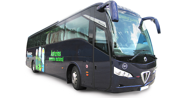 LA FLOTA. PULLMANS LLANEZA. ASTURIAS.