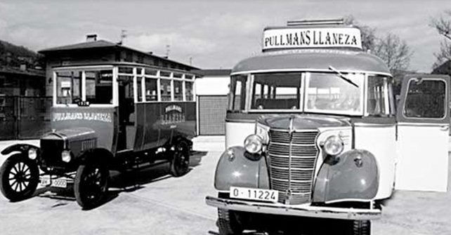LA FLOTA. PULLMANS LLANEZA. ASTURIAS.